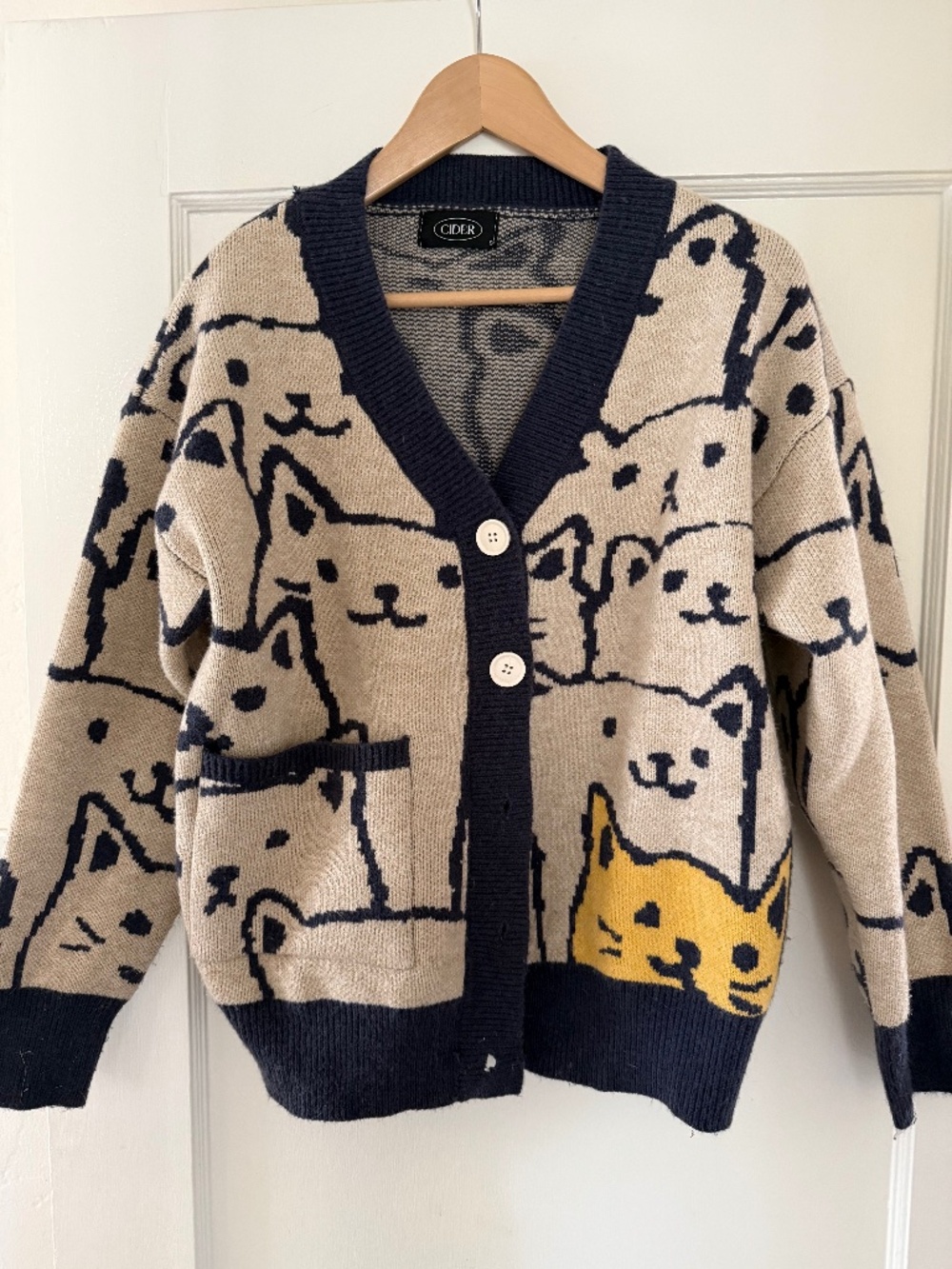 Cider Cat cardigan